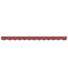 Lambrekin do markizy, burgundowe paski, 3 m