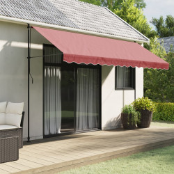 Lambrekin do markizy, burgundowe paski, 4 m