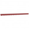 Lambrekin do markizy, burgundowe paski, 4 m