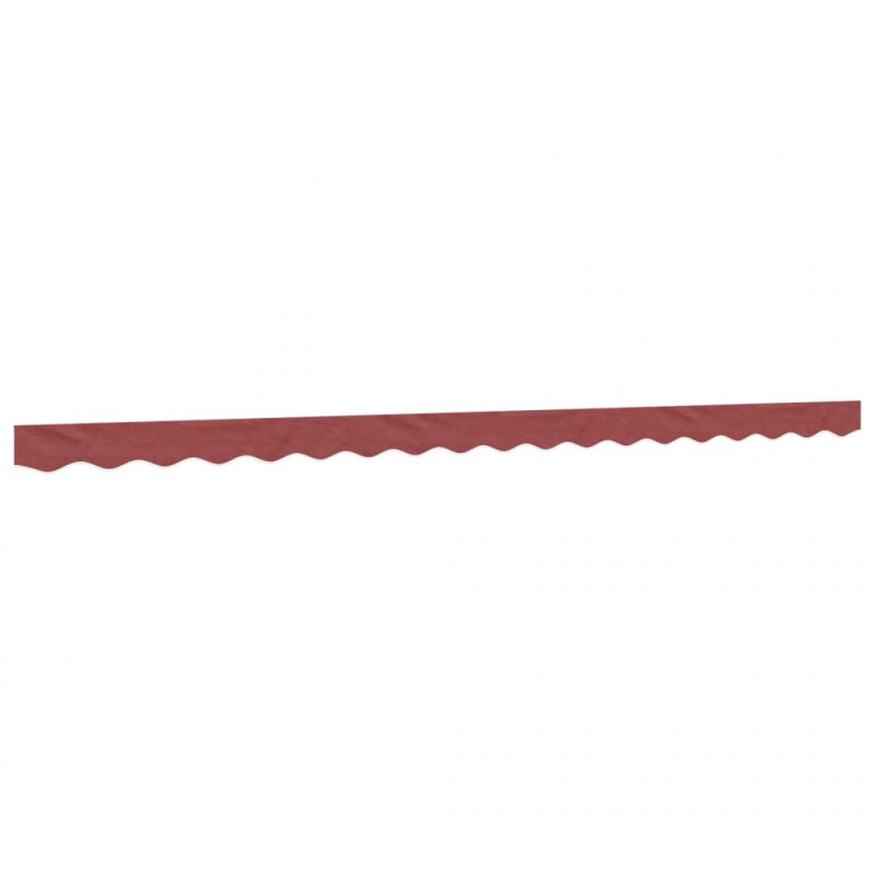 Lambrekin do markizy, burgundowe paski, 4,5 m