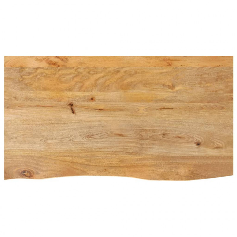 Blat stołu z naturalną krawędzią, 120x60x3,8 cm, drewno mango