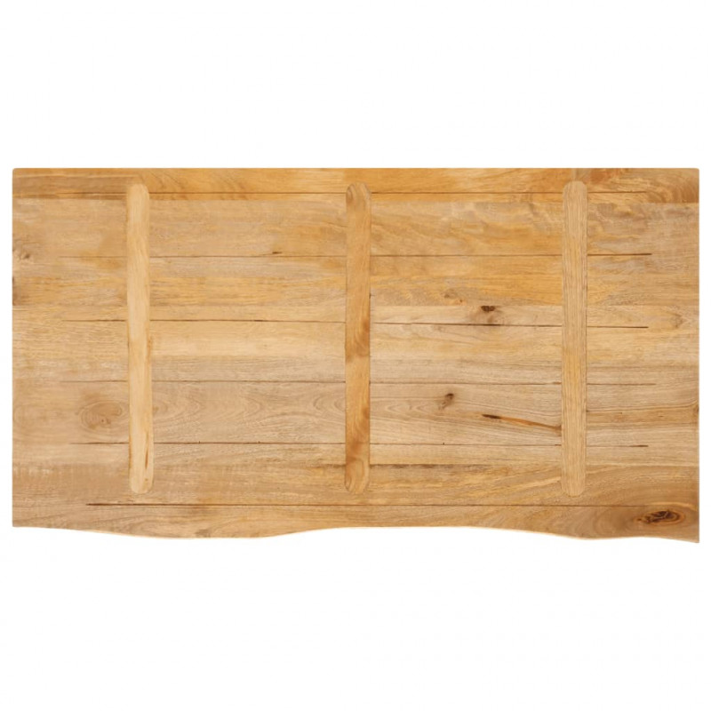 Blat stołu z naturalną krawędzią, 120x60x3,8 cm, drewno mango