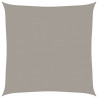 Żagiel przeciwsłoneczny, 160 g/m², jasnoszary, 6x6 m, HDPE
