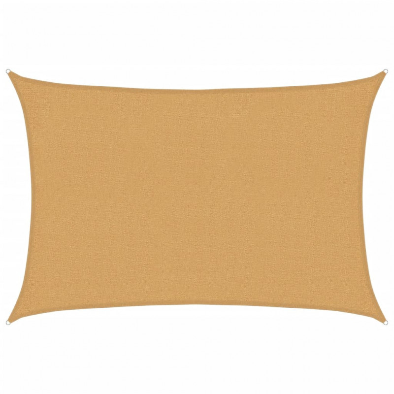 Żagiel przeciwsłoneczny, 160 g/m², piaskowy, 2x2,5 m, HDPE