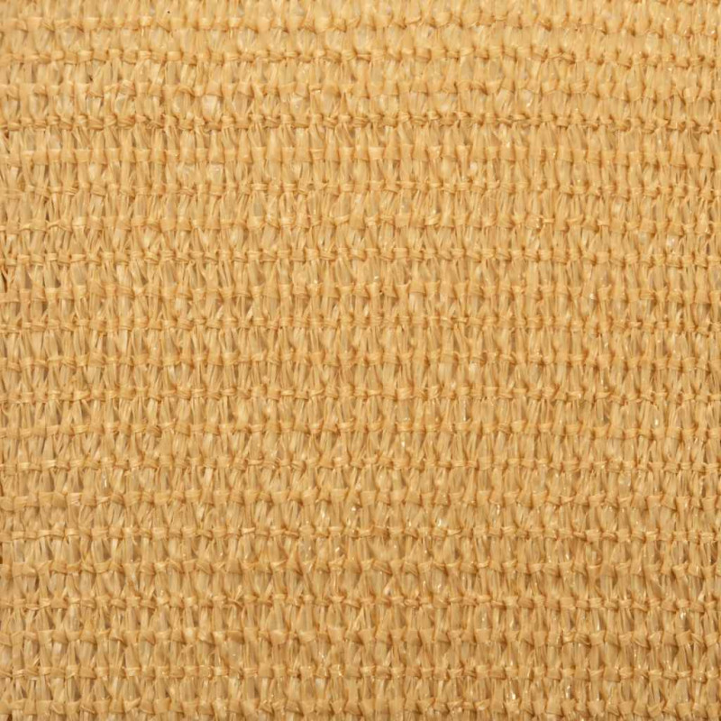 Żagiel przeciwsłoneczny, 160 g/m², piaskowy, 3x3x3 m, HDPE