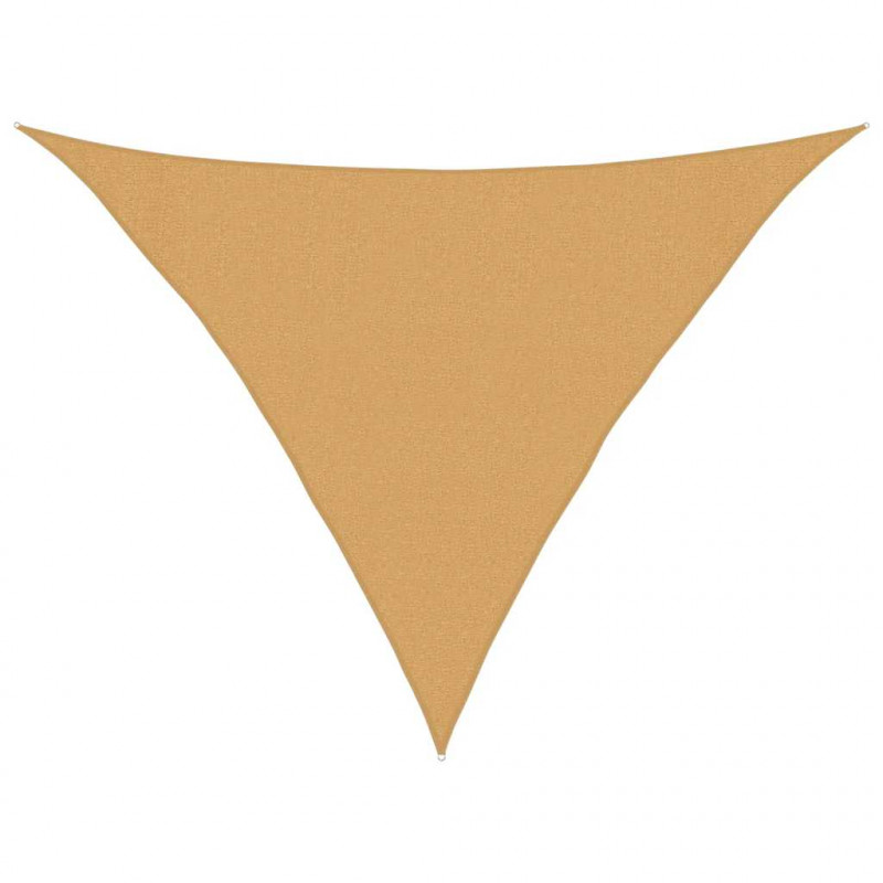 Żagiel przeciwsłoneczny, 160 g/m², piaskowy, 3x3x4,2 m, HDPE
