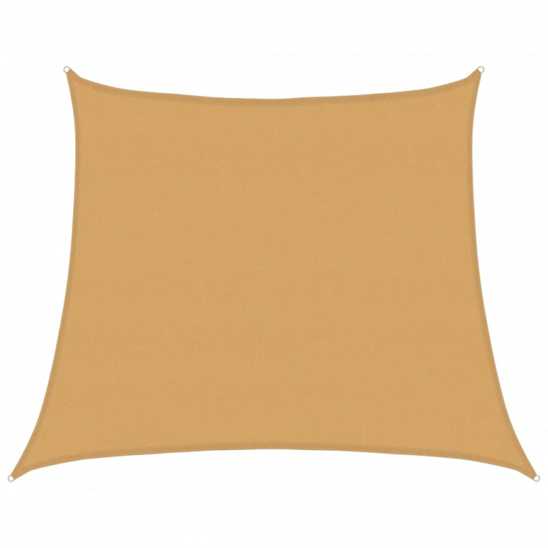Żagiel przeciwsłoneczny, 160 g/m², trapez, jasnoszary, 4/5x4 m