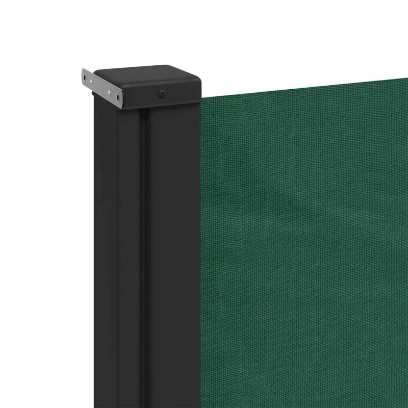 Zwijana markiza boczna, ciemnozielona, 200x500 cm