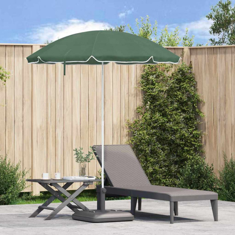 Parasol plażowy Zielony 161 x 161 x 193 cm Poliester