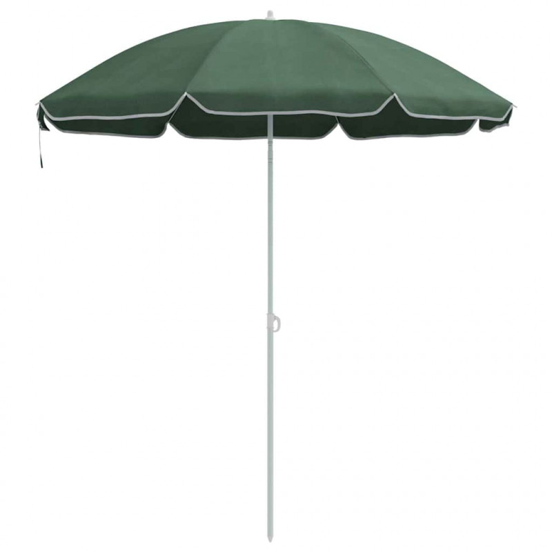 Parasol plażowy Zielony 161 x 161 x 193 cm Poliester