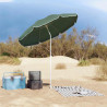 Parasol plażowy Zielony 161 x 161 x 193 cm Poliester