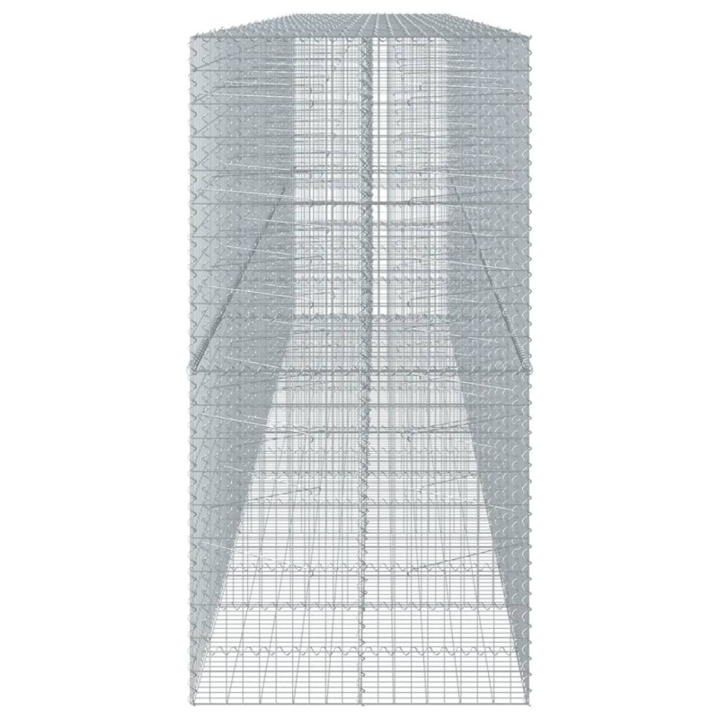 Kosz gabionowy z pokrywą, 750x100x200 cm, galwanizowane żelazo