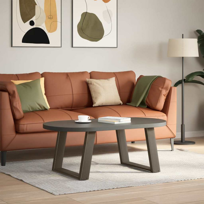 Nogi do stolika kawowego w kształcie litery U 2 szt. Naturalna stal 70x(42-43) cm Stal