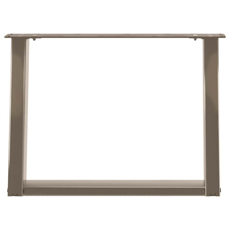 Nogi do stolika kawowego w kształcie litery U 2 szt. Naturalna stal 70x(42-43) cm Stal