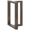 Nogi do stołu jadalnego w kształcie litery T 2 szt. Czarne 60x35x(72-73) cm Stal