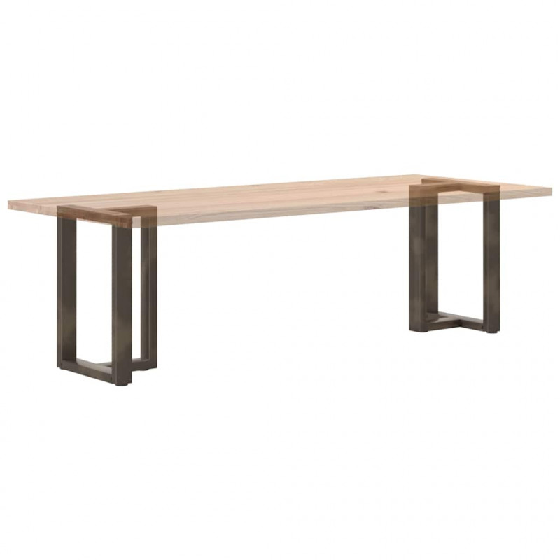 Nogi do stołu jadalnego w kształcie litery T 2 szt. Czarne 60x35x(72-73) cm Stal