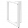 Nogi do stołu jadalnego w kształcie litery T 2 szt. Białe 80x35x(72-73) cm Stal