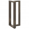 Nogi do stołu barowego w kształcie litery T 2 szt. Czarne 50x35x(90-91) cm Stal