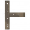 Nogi do stołu barowego w kształcie litery T 2 szt. Czarne 50x35x(90-91) cm Stal