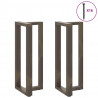 Nogi do stołu barowego w kształcie litery T 2 szt. Czarne 40x35x(100-101) cm Stal