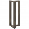 Nogi do stołu barowego w kształcie litery T 2 szt. Czarne 40x35x(100-101) cm Stal