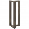 Nogi do stołu barowego w kształcie litery T 2 szt. Czarne 50x35x(100-101) cm Stal