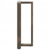 Nogi do stołu barowego w kształcie litery T 2 szt. Czarne 50x35x(100-101) cm Stal