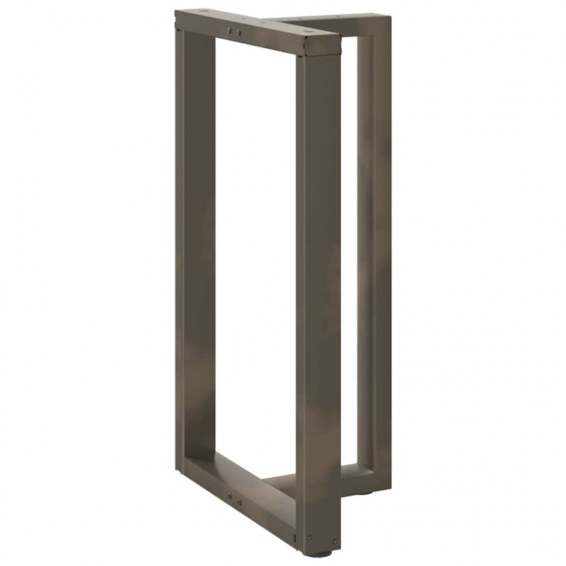 Nogi do stołu barowego w kształcie litery T 2 szt. Czarne 60x35x(100-101) cm Stal