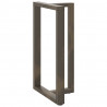 Nogi do stołu barowego w kształcie litery T 2 szt. Czarne 60x35x(100-101) cm Stal