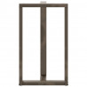 Nogi do stołu barowego w kształcie litery T 2 szt. Czarne 60x35x(100-101) cm Stal