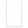 Nogi do stołu barowego w kształcie litery U 2 szt. Białe 60x(90-91) cm Stal