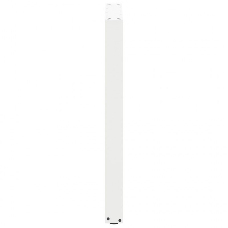Nogi do stołu barowego w kształcie litery U 2 szt. Białe 60x(90-91) cm Stal
