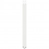 Nogi do stołu barowego w kształcie litery U 2 szt. Białe 60x(90-91) cm Stal