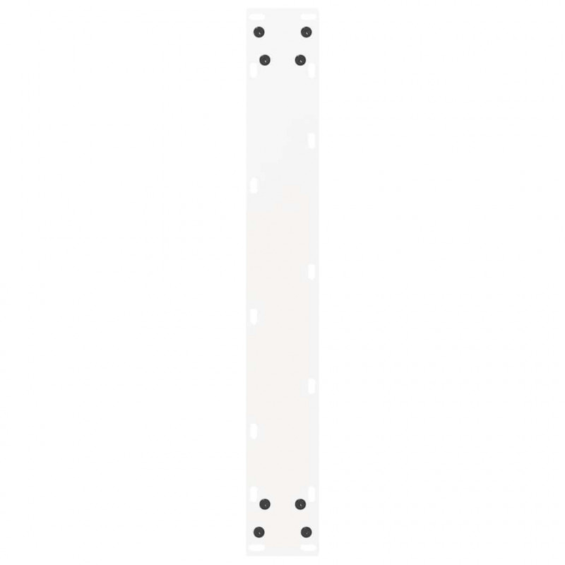 Nogi do stołu barowego w kształcie litery U 2 szt. Białe 60x(90-91) cm Stal