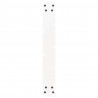 Nogi do stołu barowego w kształcie litery U 2 szt. Białe 60x(90-91) cm Stal
