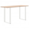 Nogi do stołu barowego w kształcie litery U 2 szt. Białe 60x(90-91) cm Stal