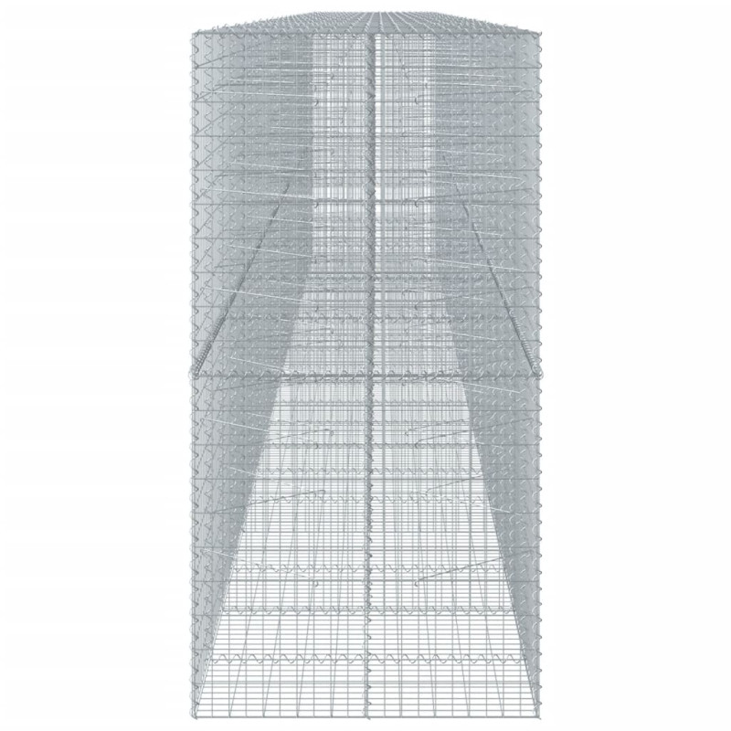 Kosz gabionowy z pokrywą, 1050x100x200 cm, galwanizowane żelazo