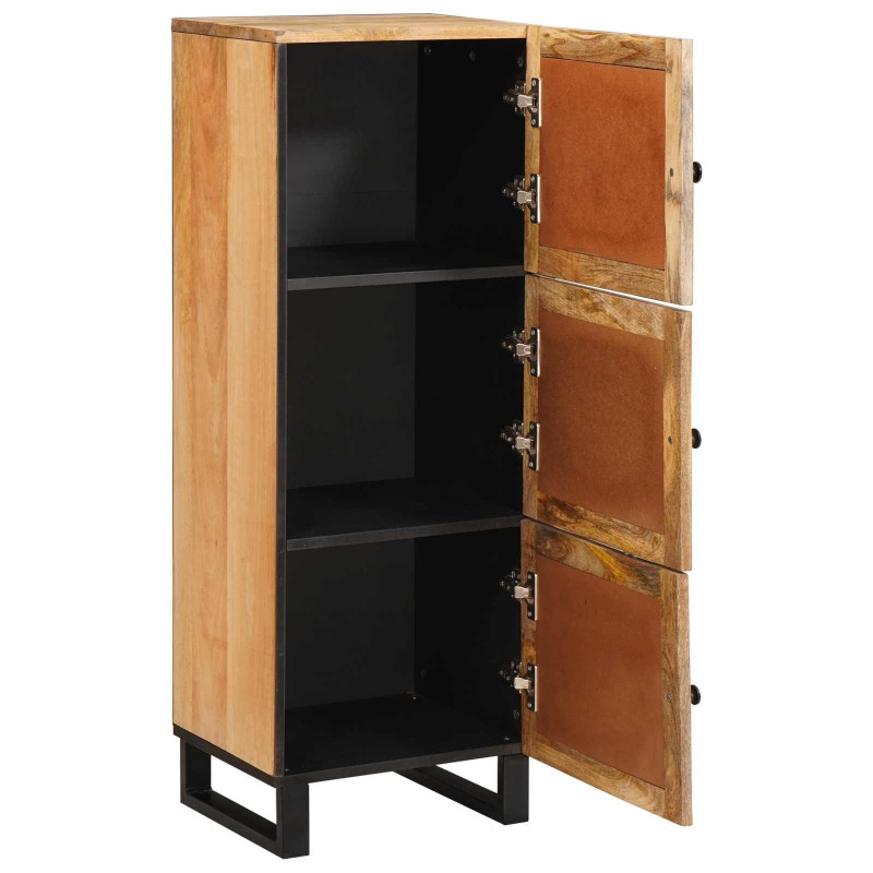 Highboard z drzwiami Brązowy 90 x 33 x 75 cm Drewno z mango