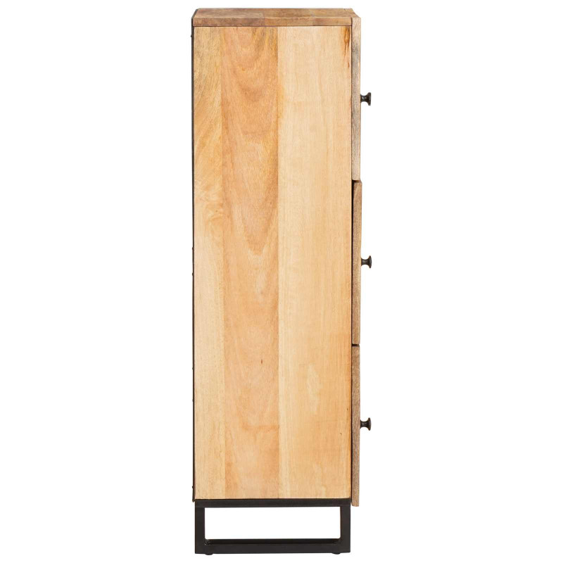 Highboard z drzwiami Brązowy 90 x 33 x 75 cm Drewno z mango