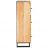 Highboard z drzwiami Brązowy 90 x 33 x 75 cm Drewno z mango