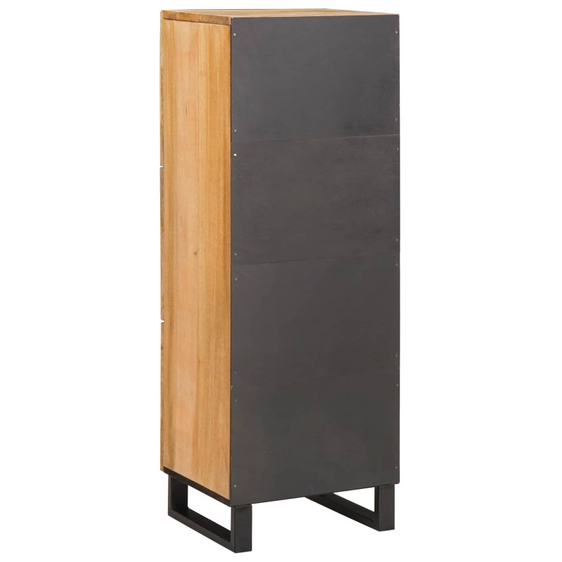 Highboard z drzwiami Brązowy 90 x 33 x 75 cm Drewno z mango