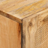 Highboard z drzwiami Brązowy 90 x 33 x 75 cm Drewno z mango