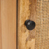 Highboard z drzwiami Brązowy 90 x 33 x 75 cm Drewno z mango