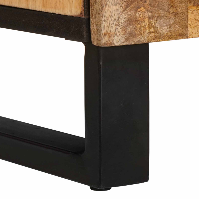 Highboard z drzwiami Brązowy 90 x 33 x 75 cm Drewno z mango