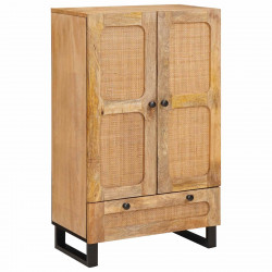 Highboard z szufladą Brązowy 40 x 33 x 110 cm Drewno z mango