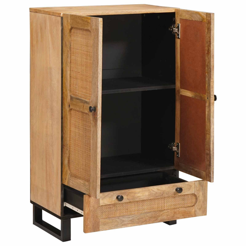 Highboard z szufladą Brązowy 40 x 33 x 110 cm Drewno z mango