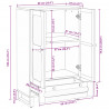 Highboard z szufladą Brązowy 40 x 33 x 110 cm Drewno z mango