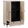 Highboard Biały 60 x 33 x 100 cm lite drewno mango