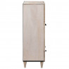 Highboard Biały 60 x 33 x 100 cm lite drewno mango