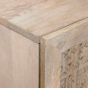 Highboard Biały 60 x 33 x 100 cm lite drewno mango